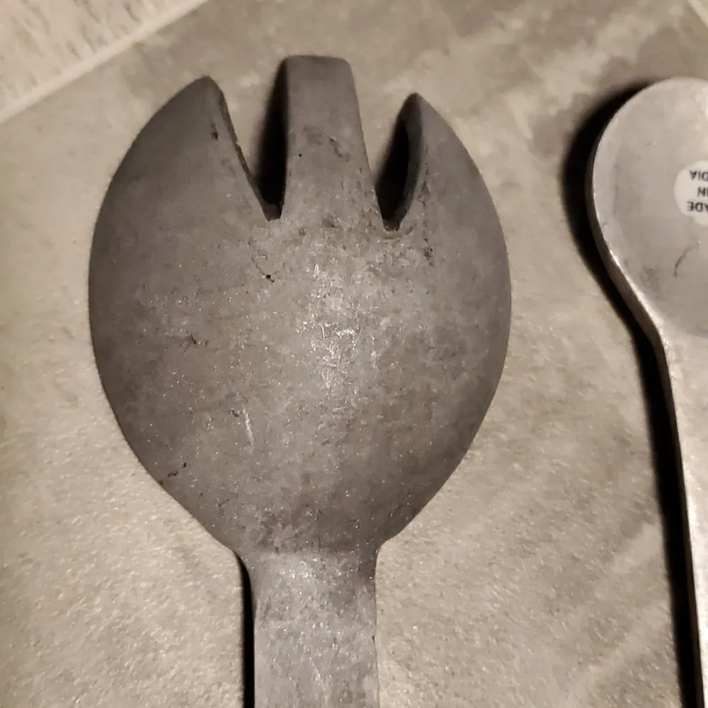 Vintage Aluminum Spoon & Fork Set